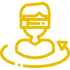 logo-personnage-realite-3d-360-degres-jaune