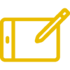 logo-tablette-numérique-jaune
